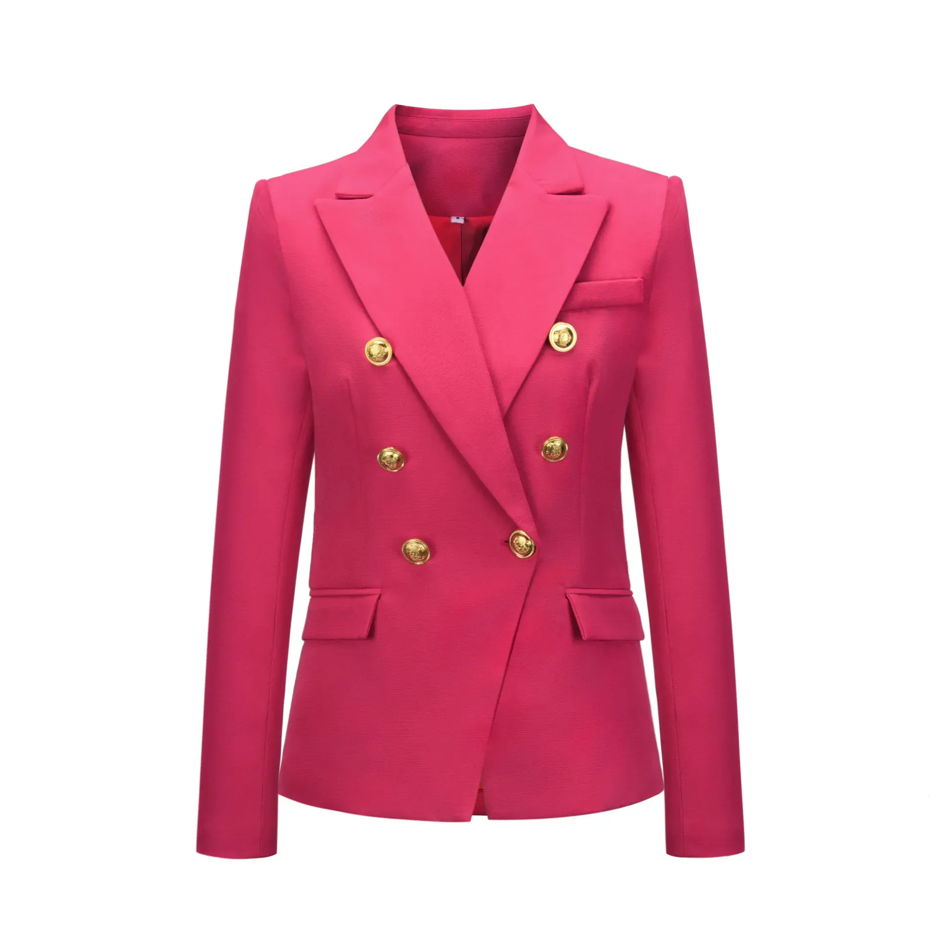 Blazers INS Big Kids Double breasted buckle blazers old girls Barbie pink princess outwear Fashion women spring coat S1136