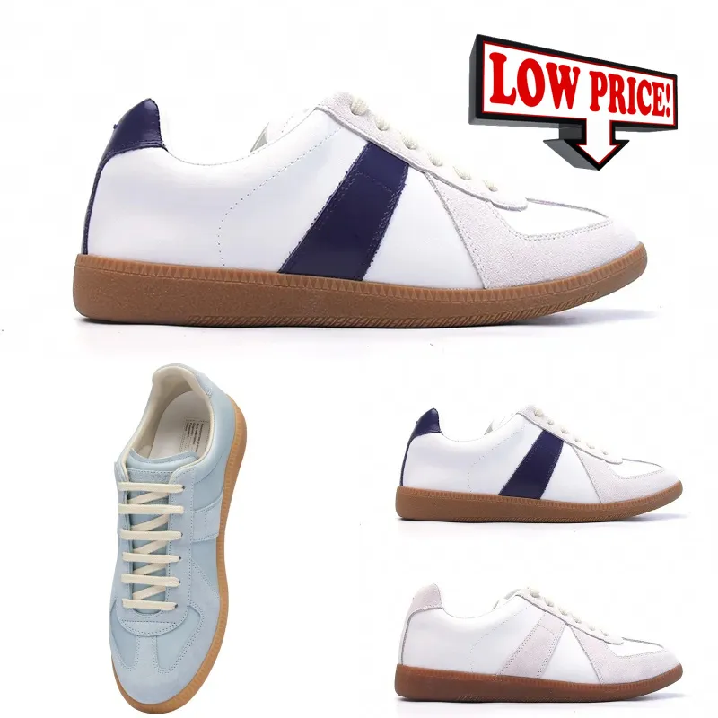 2024 Sneakers maisons all'aria aperta delle scarpe nere con corsetto piatto vintage trainer di design di lusso uomo casual scarpe gai