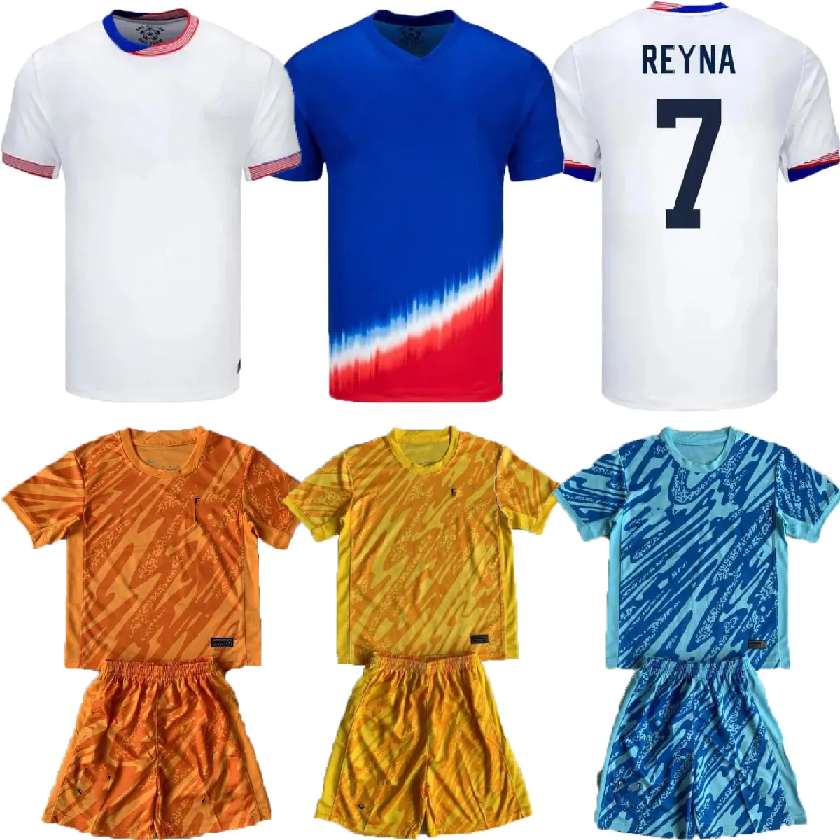 USAS Soccer Jersey 2024 2025 Copa America GK Camisetas Man Kids Kit