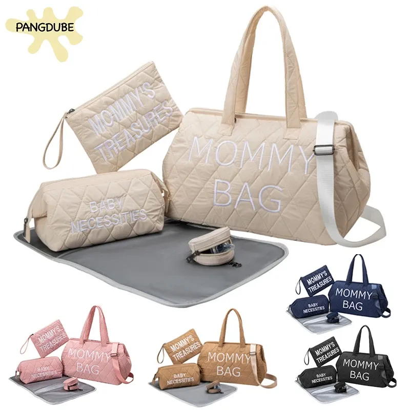 Taschen Pangdube Wickelbeutel Mama -Taschen 5pcs/Set Baby Windel Bag 10 Typen wasserdichte Mutterschaftstasche für Babytaschen für Mama