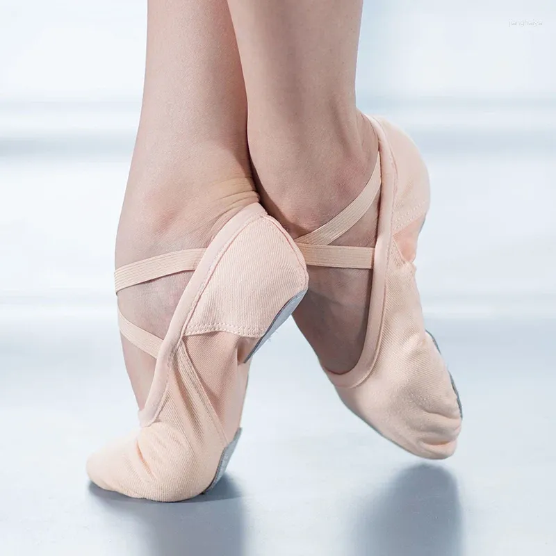 Dans Ayakkabıları Yoga Terlik Kızlar İçin Sporcu Öğretmeni Balesi Kadın Tuval Dantel Ücretsiz