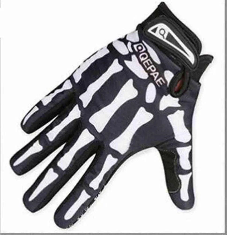 Heren Designer Biker Racing Handschoenen Zomer Winter Vijf vingers Handschoenen Handschoenen Beveiligde schedelprintgedrukte Ademende handschoenen271D T220815851922232