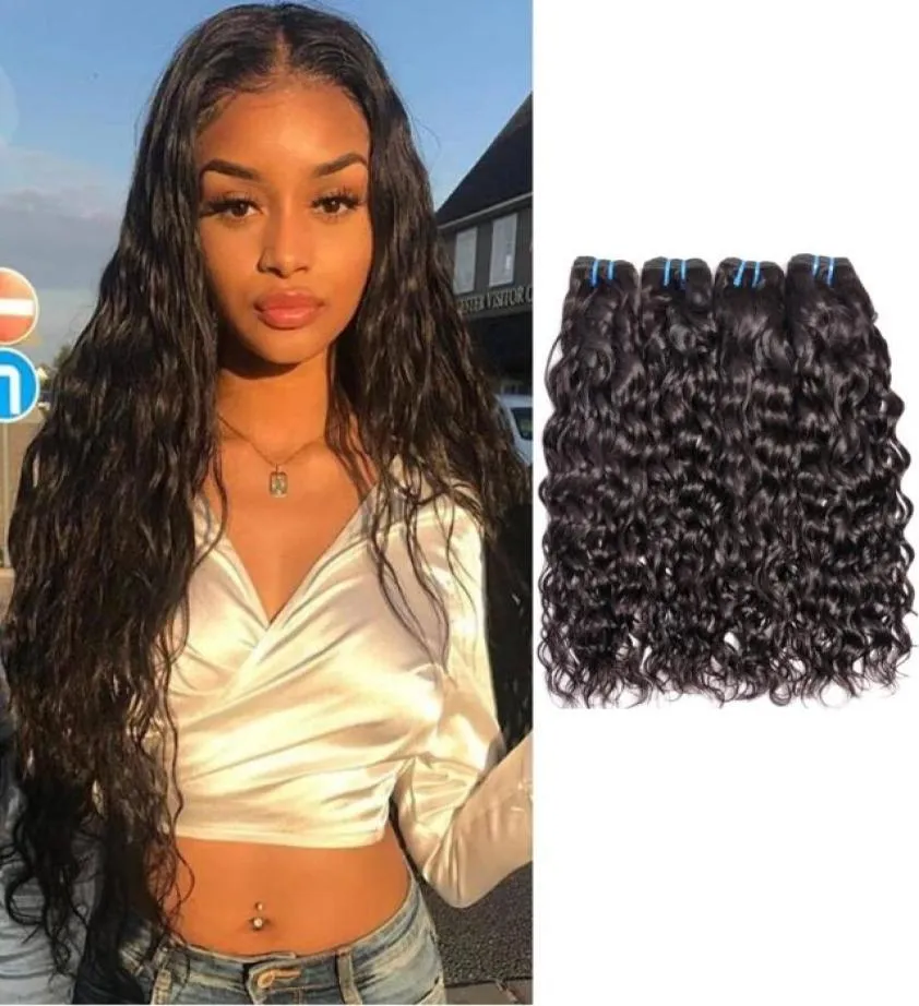 modern show brazilian virgin water wave human hair bundles wet and wavy water wave peruvian human hair weaves 8699157