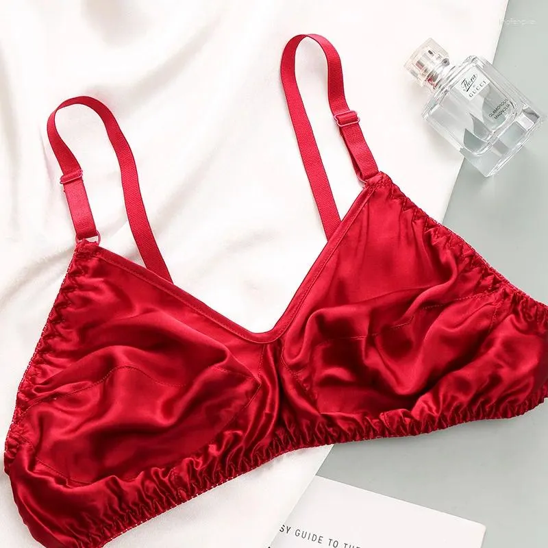 Soutien-gorge en soie BRA sans éponge sous-armatures