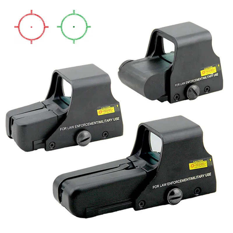 Tactical 551 552 553 Red Green Dot Sight Multi Coated Scope Holographic Reflex Sights Hunting Riflescope Reticle Brightness Justerbar Airsoft Optics 20mm Rail