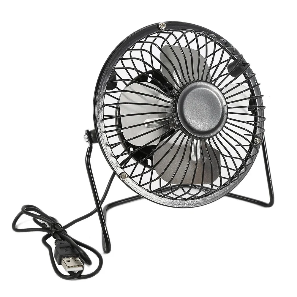 Mini USB Desk Fan Desktop Justerbar Tilt Stand Cooling Ultraquiet Electric Portable Small For Office Table PC 240416