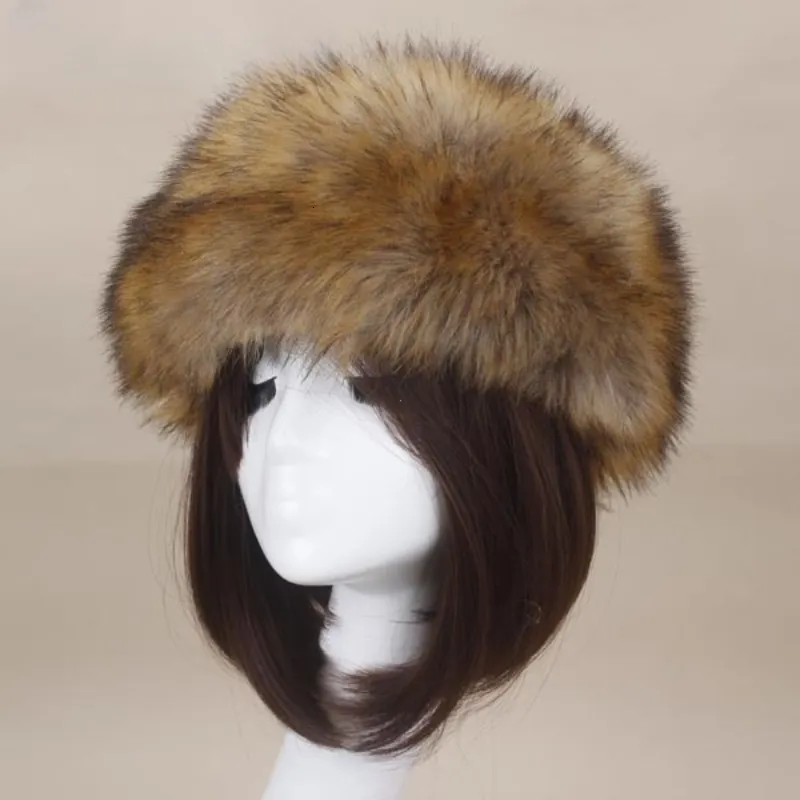 Cowboy Style Silk Headband for Men Winter Thick Furry  display picture 2