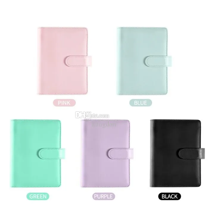 A6 A5 PU LEATHER DIABY NOTERBOOK Handmadel Loose-Leaf Journals Anteckningar 2024 Weekly Planner Office Hardcover Binder Notebooks