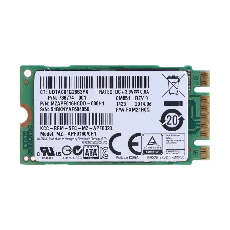 Obudowa M.2 SATA SSD 2242 16 GB HDD M2 SATA SSD Dysk stały dysk twardy 2242 Współczynnik formy dla laptopa komputera stacjonarnego