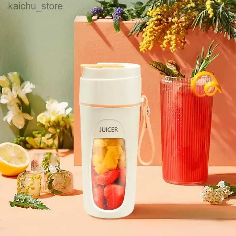 Juicers Portable juicer mini electric mixer multifunctional juicer fruit mixer extractor smoothie mixer 8 pieces 3000mAh Y240418