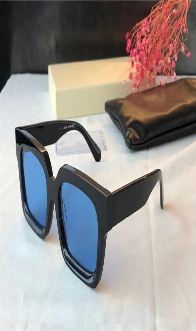 OW40001U New Fashion Femmes and Men Lunettes de soleil Square Square Fullframe Lunets Simple Populy Style Lens Laser Top Quality UV400 ProtectI4408284