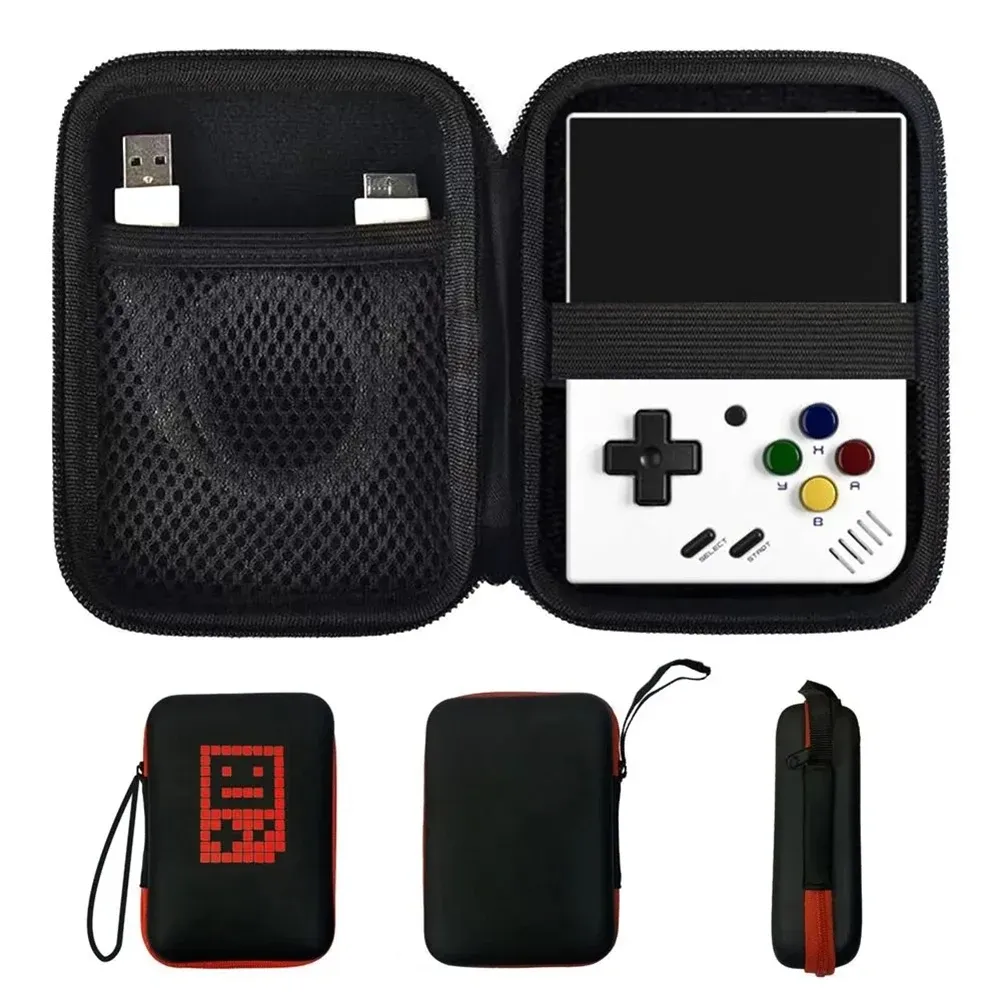 Cases EVA Carrying Case Waterproof Game Console Pouch Case Wearresistant With Lanyard Lightweight for Miyoo Mini Plus/ANBERNIC RG35XX
