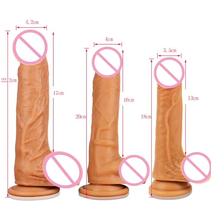 Super enorma realistiska dildos strapon tjock jätte dildo anal rumpa med sugkopp stor mjuk penis sexleksak för kvinnor 240412