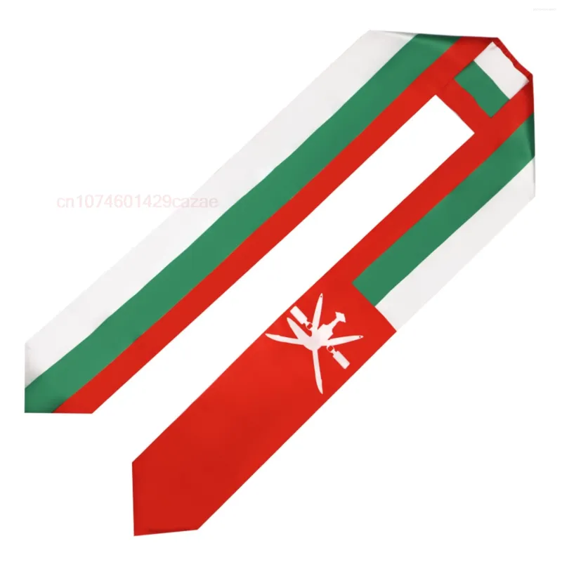 SCARPE OMAN FLAG 180 15 cm di laurea Sash ha rubato la sciarpa a doppia squadra per lo studio a bordo della classe internazionale del 2024