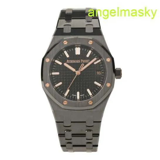 Unisex AP Armband Uhr 77350ce.OO.1266CE.03.Eine Royal Oak -Serie Black Ceramic Automatic Machinery Womens Watch Garantie