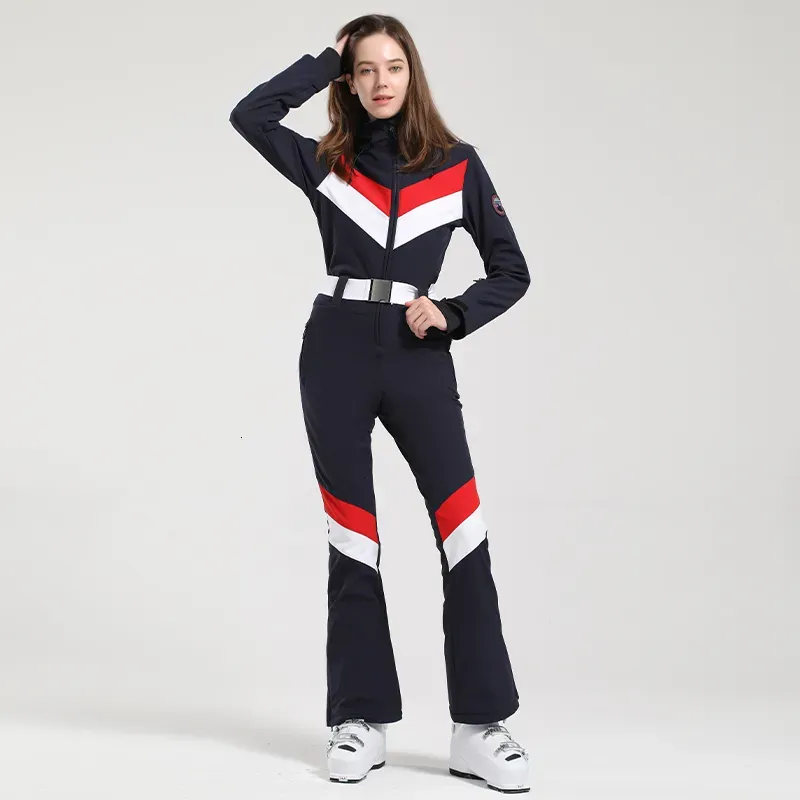 Pakken Ski -pakken Ski -pak Vrouwen Snowboard Draag Skims Waterdichte Winterjassen voor dames 2023 Sneeuwjaspak Koude jumpsuit Overalls Pant