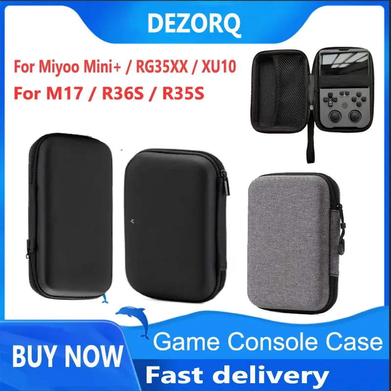 Caso Proteggi Case di stoccaggio del gioco per Miyoo Mini Plus M17 R36S R35S Custodia per console portatile per la console portatile per Anbernic RG35XX XU10