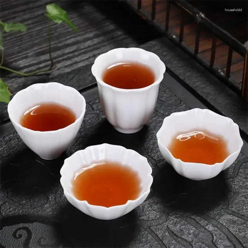 Tasses de thé en porcelaine blanche tasses thé
