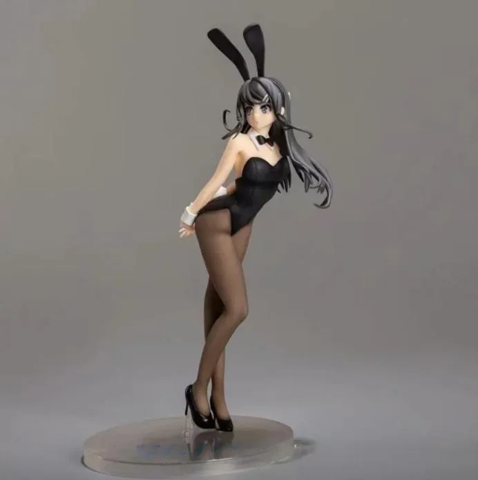 Rascal ne rêve pas de lapin fille Senpai Sakurajima Mai Sexy Girls PVC Figures d'action Toys Anime Figurine Toy Doll Gift T2005052171069