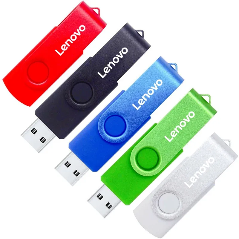 Kapsling Lenovo 2TB Original USB 3.0 U Disk Flash Drives Metal High Speed ​​Pendrive Portable Waterproof USB Memory Drive Accessory Typec