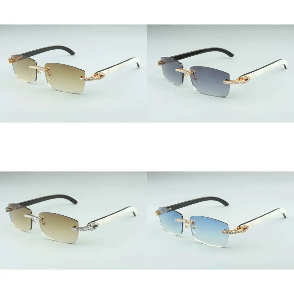 Latest the 3524012-13 Endless Diamond Sunglasses, Natural Mixed Horns , for Men and Women Infinity Glasses, Size: 56-36-18-140mm Glasses