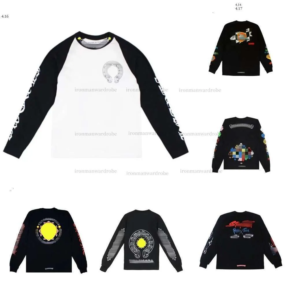 Классические мужские рубашки Heart High Caffence Brand Crewneck Chromees короткие рукава Tops Tees CH футболки для футболок. Санкрит 6814