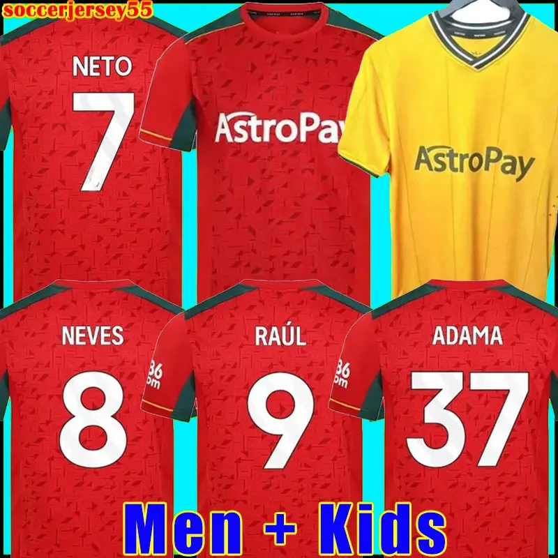 Волки 23 24 Home Soccer Jersey Raul Semedo Neto Neves Trincao Wanderers J Otto Podene