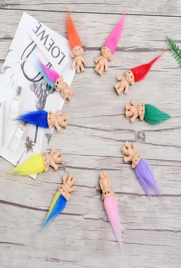 Coil coloré Troll Doll Family Membres Daddy Mummy Baby Boy Girl Leprocauns Dam Tolls Toys Cadeaux Happy Love Family2526126