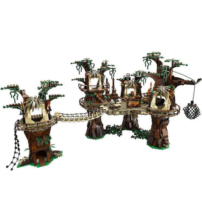 在庫のブロック新しい05047星ムービーウォーズEwok Village Model Building Kits Blocks Blocks Set Childrenブロックおもちゃ10236ギフトT23010