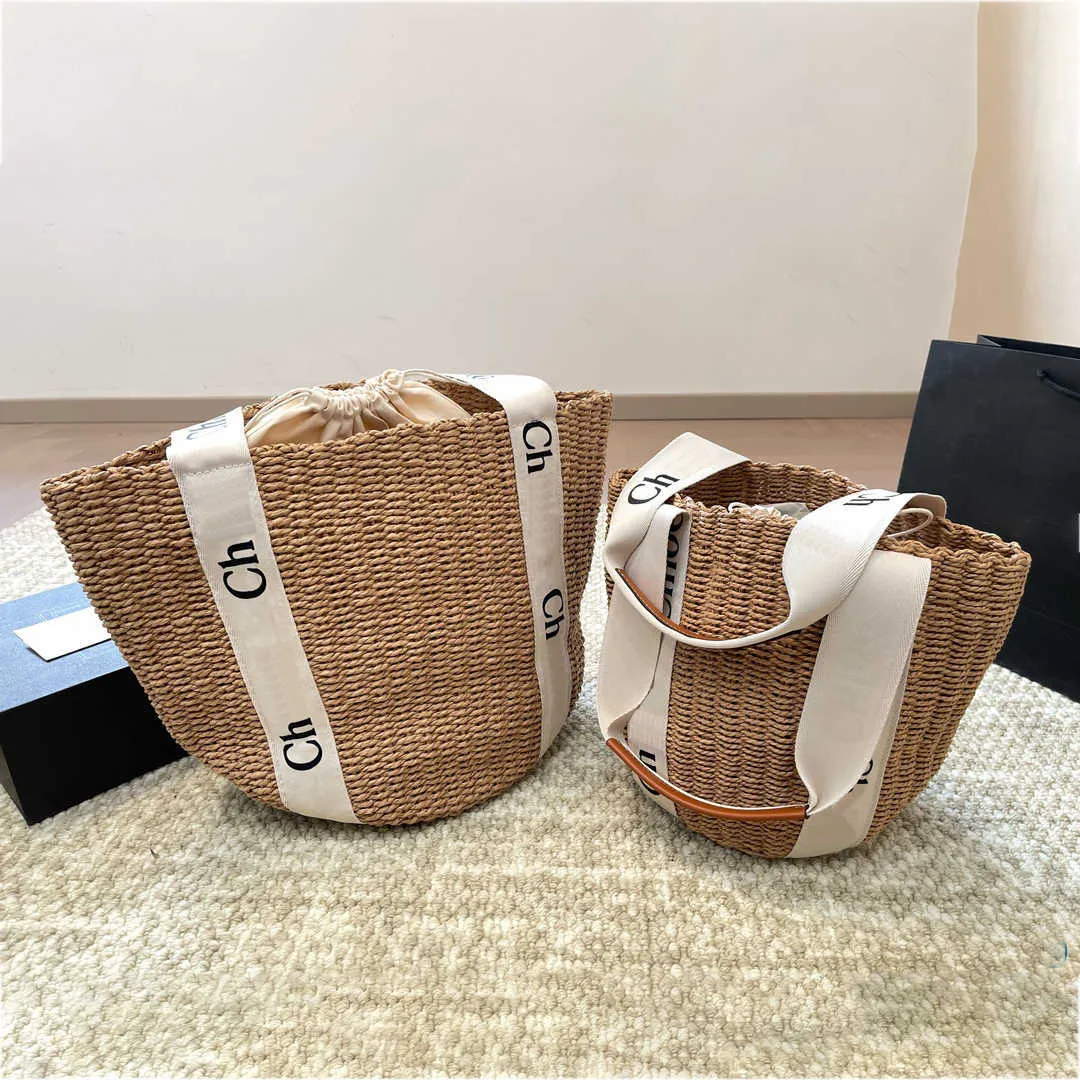 Luxury Bag Designer Bag Beach Bag Tote Bag Handbag Women's Handbag Classic Grass Woven Shoulder Bag Tote Medium Handbag Large Capacity Bag 240415