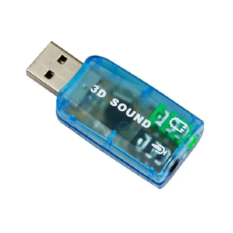 2024 USB externo portátil a 3,5 mm Mic foneco de fone de ouvido fone de som 3D Adaptador de áudio do adaptador de áudio Novo interface do alto -falante para laptop para