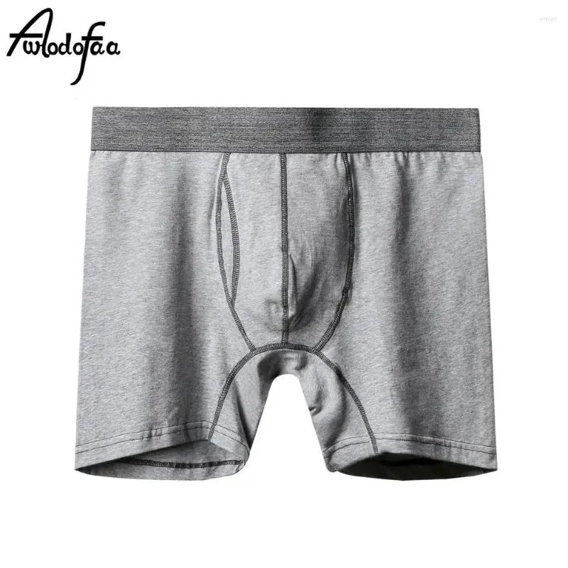 Underpants Fashion maschile maschile uomini più taglia pugili lunghi homme soft cotone boxer sexy mutandine tronchi