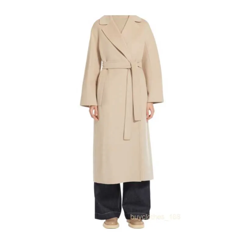 Jaquetas de casaco de casaco de grife de grife de lã mistura de casacos jaqueta de trincheira cor sólida cor slim feminina longa quebra -vento clássica retro elegante tendência xyg1