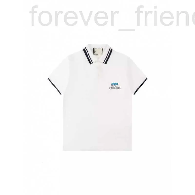 Męskie koszulki designerskie weryfikowana wersja G Family's 2024 Summer Nowy wydrukowana para T-shirt, Business Classic Top, Polo Bodz z krótkim rękawem