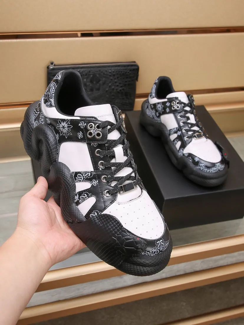 2024 Scarpe casual designer Paisley Talon Sneakers Piattaforma in pelle Mesh Breath Solle per gli addestratori per maschi per esterni per esterni per escursioni all'ingrosso EU 38-44