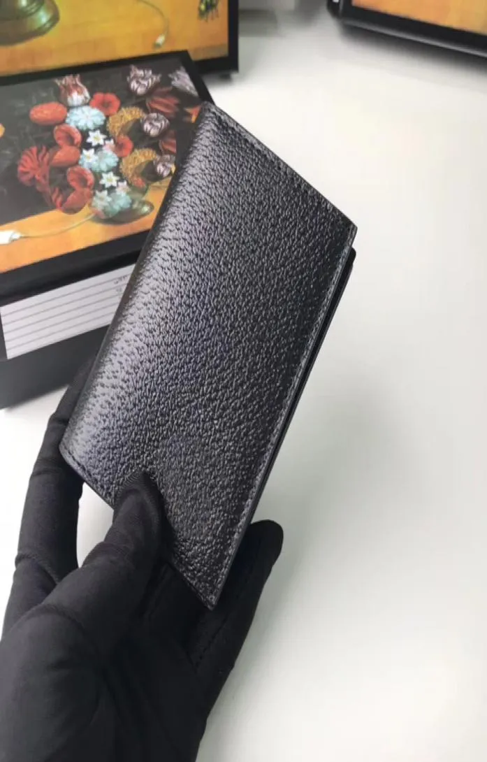 En kaliteli bütün moda tasarımcı cep organizatörü mini cüzdan siyah orijinal deri kart tutucu kimlik kart otobüs kartı kılıfı hediye b3758558