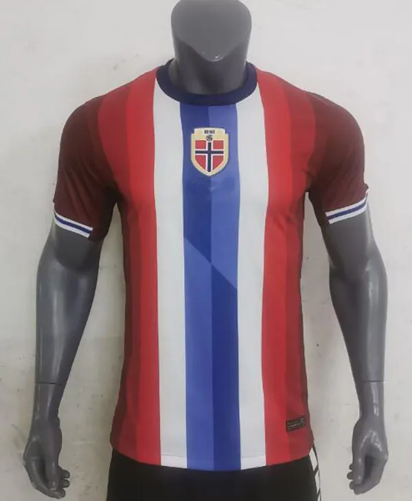 新しい2024/25ホームアウェイサッカージャージHaaland 24 25 Noruega Odegaard BERGE KING CAMISETAS DE FUTBOL NATIONALチームユニフォームズジャージーサッカーファンブ