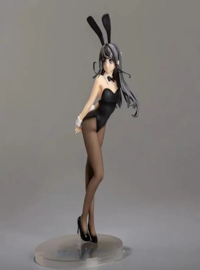 Anime sexy meisjes figuur Sakurajima Mai Bunny Ver 17 Schaal geschilderde PVC Actie Figuur Collectible Model Toont speelgoedpop cadeau 27cm Q9325523