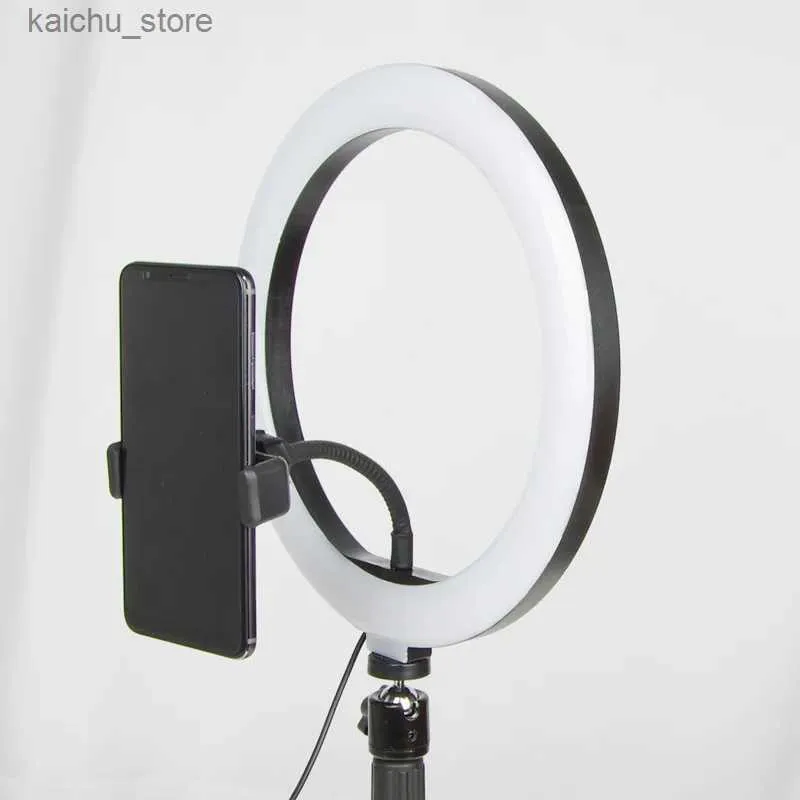 Éclairage continu Photographie VIDEO VIDEO LED LED LUMINATEUR LUMIÈRE LUMIÈRE EN TEMPS RÉALABLES DIMMable Photos Dudio 9W 26cm 10 pouces 38006800K Convient pour le smartphone