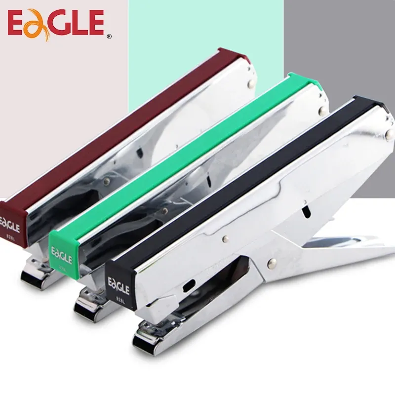 Stapler Eagle Metal Handheld Stapler крупный стаплер с лабораторным привязывающим машинным инструментом документ/книга/Файл Руководство Stapler Stationery 828L