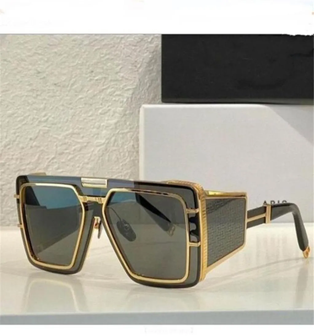 Солнцезащитные очки Men39s Gold Frame Glasses, соответствующие оригинальной коробке Unisex Sun Mirror Re965sunglassessungess8023193