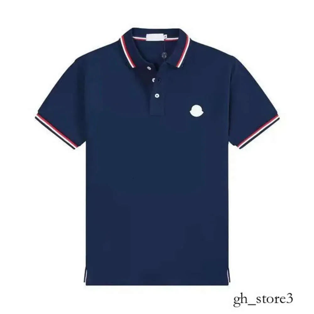 Moncleir Shirt Männer Designer Herren Grundlegende Business Polos T-Shirt Fashion Frankreich Marken Herren T-Shirts gestickt Armbetten Buchstaben Polo Shirt 490