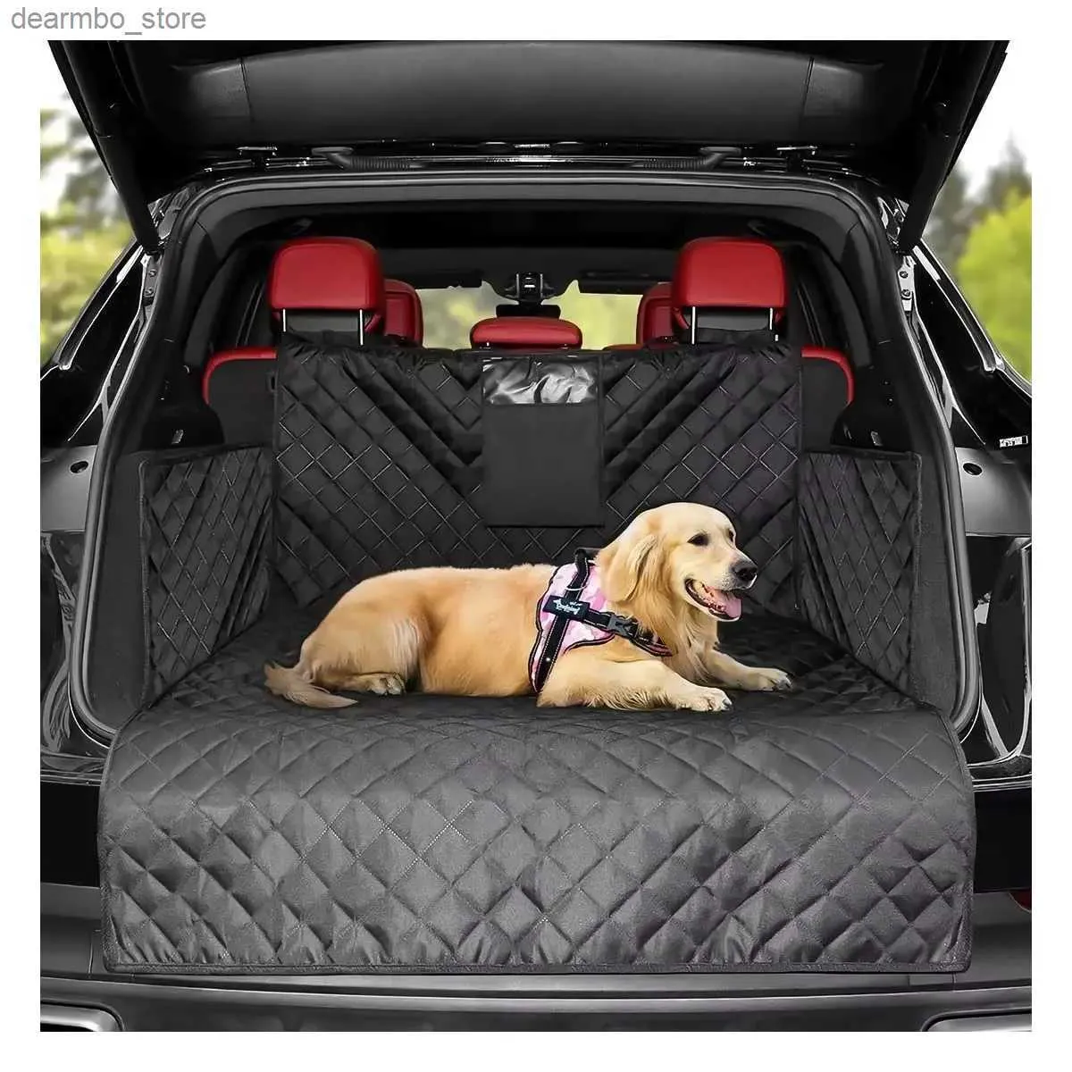 Transporteur de chien faire le couvercle du siège d'auto tarpaulin étanche antidirt anti-tronc automatique des porteurs pour animaux de compagnie protecteur hamac coussin s'adapte à la plupart des voitures l49