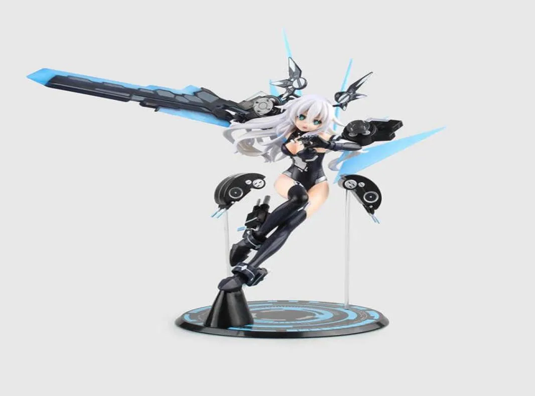 Anime Hyperdimension Neptunia Black Heart Noire Neptune 17 Scale Battle PVC Action Action Figure Toldible Toy Doll Gift Q07235010