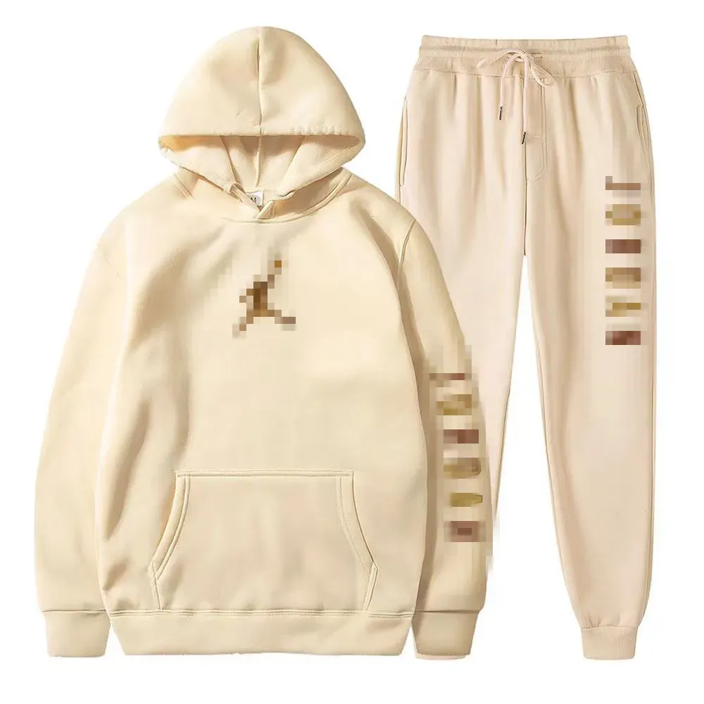 Nouveau pantalon de survêtement et sweat à capuche Set Tracksuit Men Hooded Sweatshirt Pantal