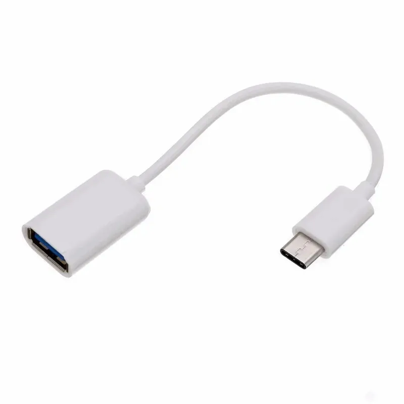 New Universal USB C3.1.0Glossy Type-C OTG Line Type C Male To USB Female TG Data Sync Converter Adapter Cable For IPhone IPad