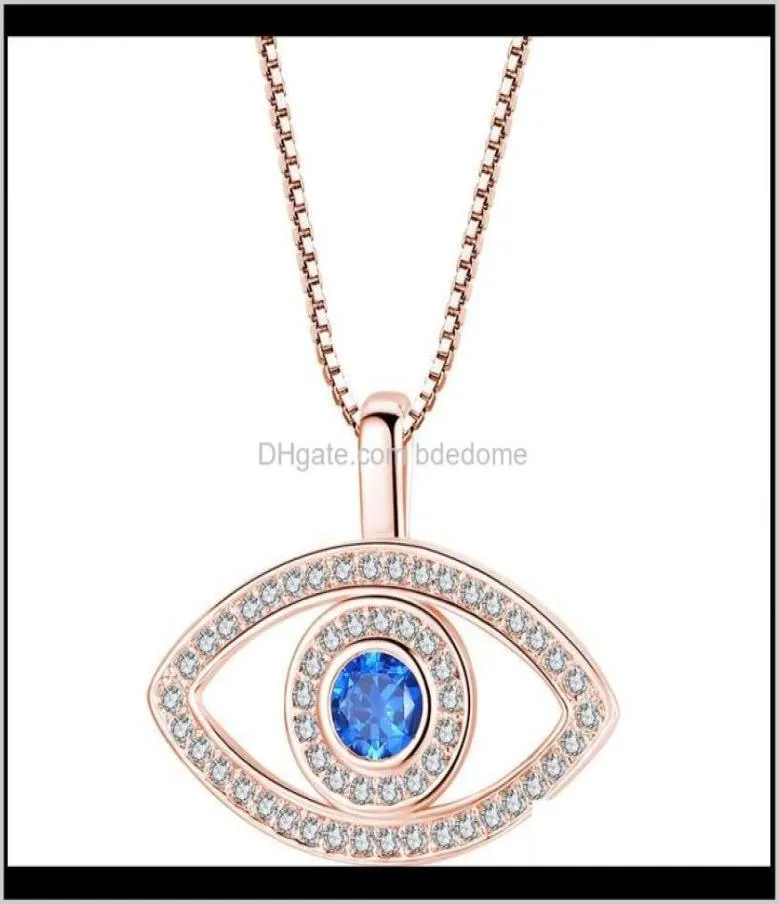 PENDANts Gioielli Delivery Delivery 2021 Luxury Blu Cubic Zirconia Malia collana per le donne per donne Rhinestone cristallino oro sier sier rinestone p6260372