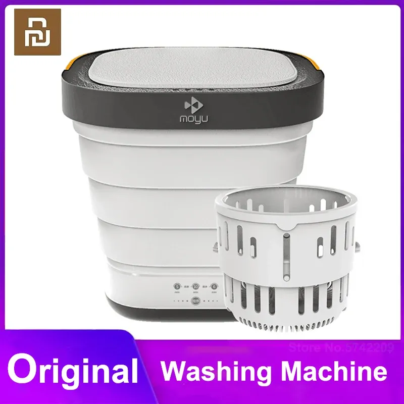 Ringe Youpin Moyu Electric Mini Haushaltswäsche Hine Faltbares Lauf tragbare Waschmaschine mit Dehydrationsfunktion für Reisereisen