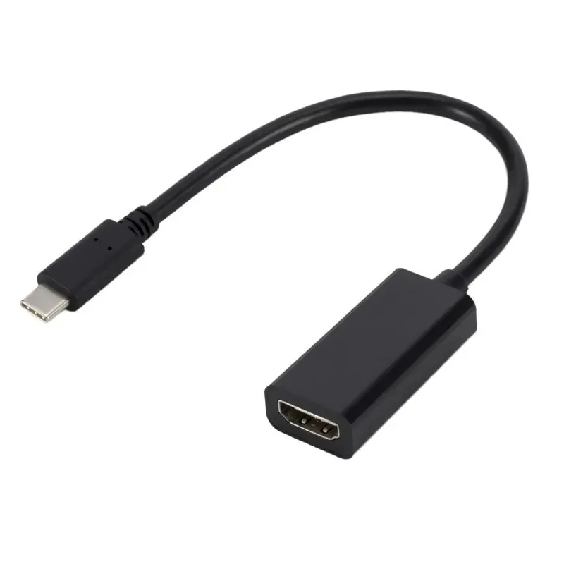 Typ C do HDMI kompatybilny z HDMI kabel konwersji 4K HD USB C do HDMI Kabel żeński USB 3.1 Kabel konwersji
