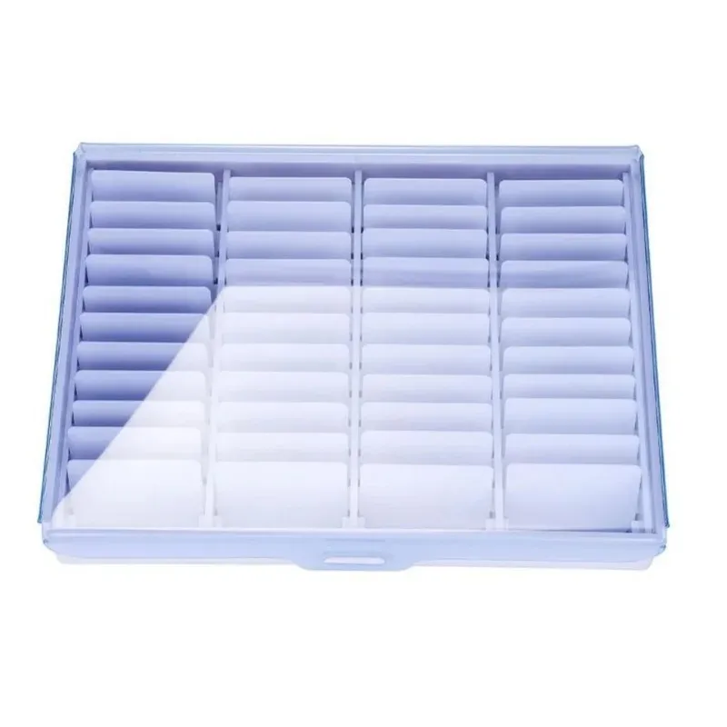 44 grilles Faux pointes de clou Boîte de rangement du support d'affichage pour ongles Organisateur de vernis à ongles décor